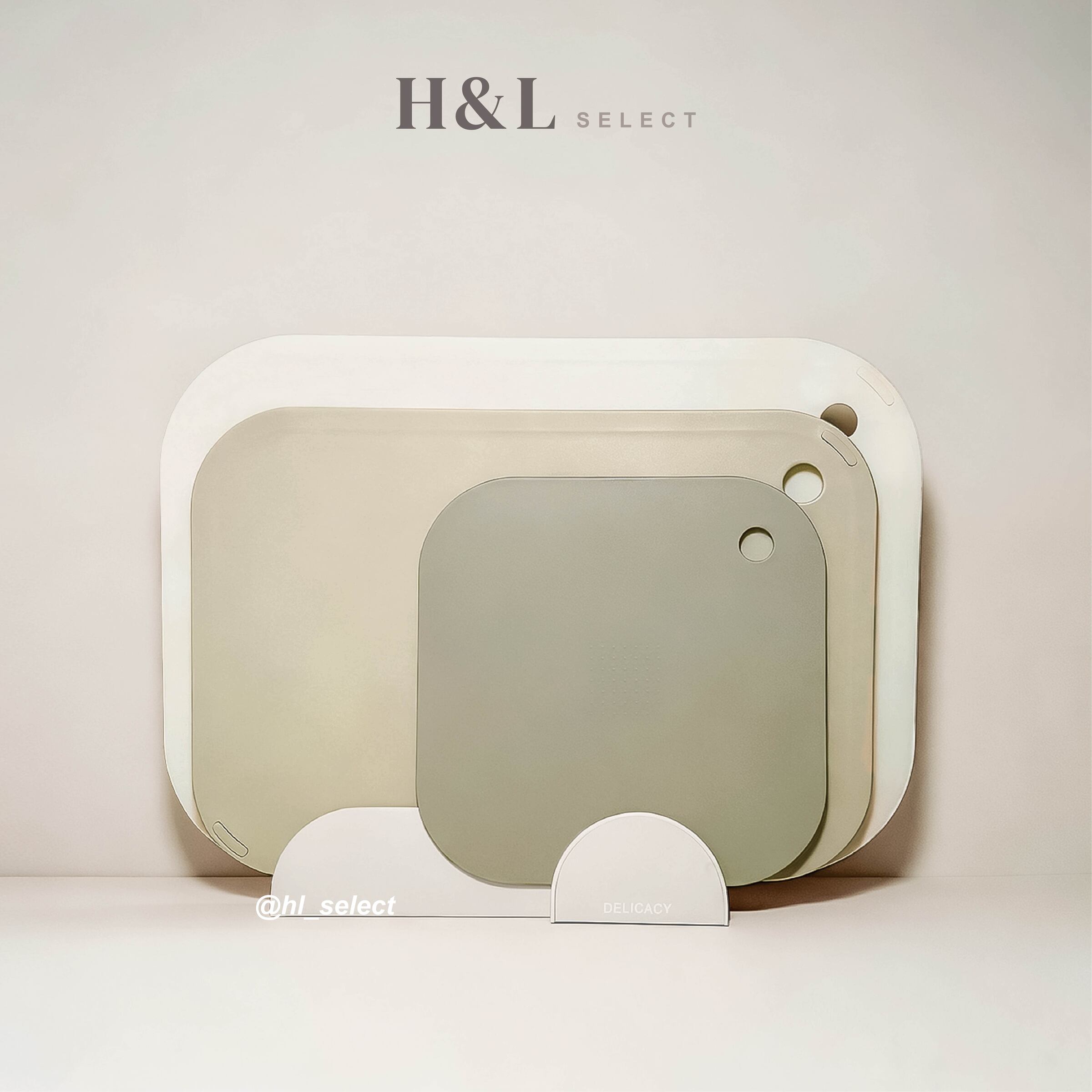 主圖精修-奶油系抗菌收納座砧板