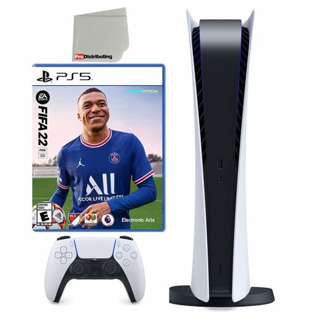 Sony Playstation 5 Digital Version and FIFA 22 Bundle with Microfiber  Cleaning Cloth – Squaremag