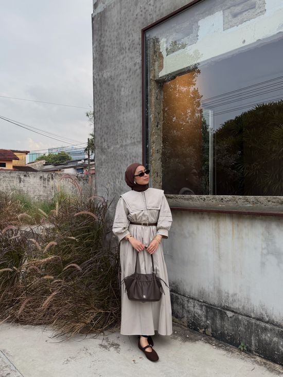 Stella Dress In Beige | Astrid Mcstella.