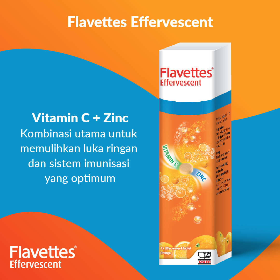 Flavettes Effervescent Vitamin C Zinc Wellcome Pharmacy