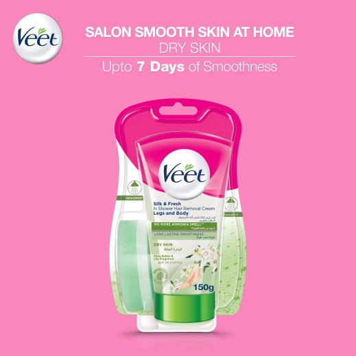 Veet Silky Fresh™ In Shower Hair Removal Cream - Normal Skin - 150ml - Wellcome Pharmacy