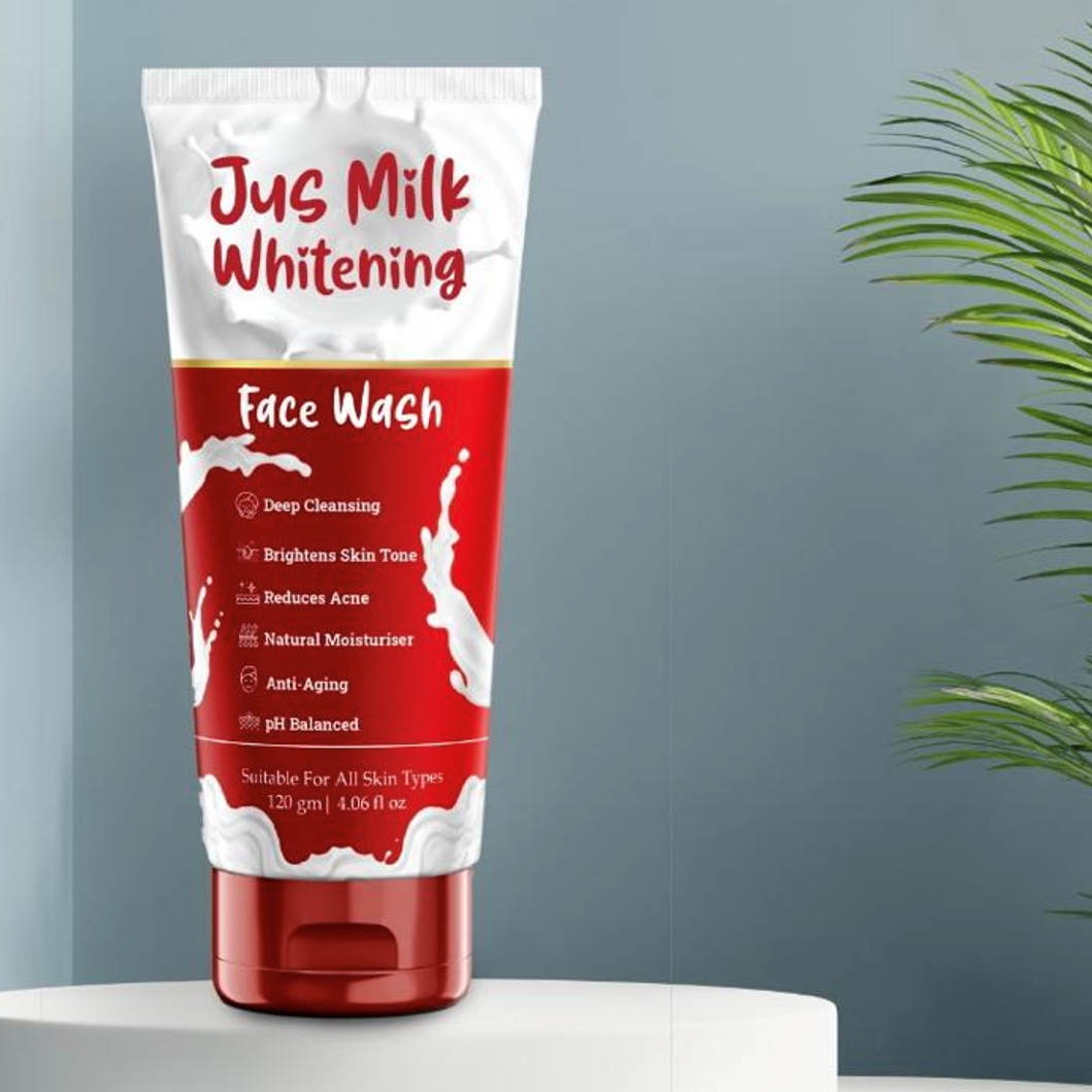 Jus Milk Whitening Face Wash Wellcome Pharmacy