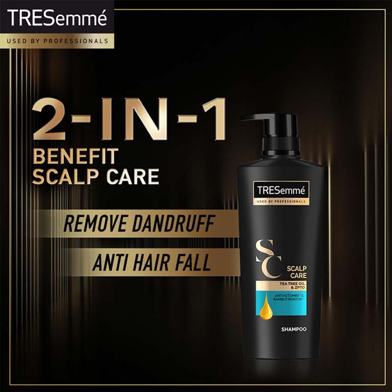 Tresemme Scalp Care Shampoo with Tea Tree Oil & ZPTO - 340ml - Wellcome Pharmacy