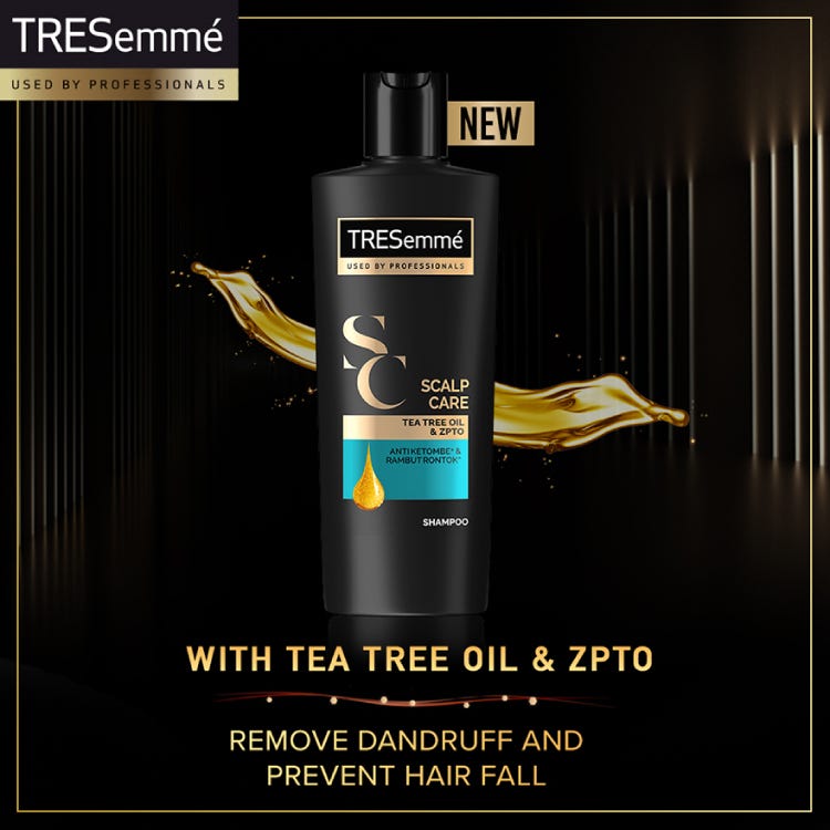 Tresemme Scalp Care Shampoo with Tea Tree Oil & ZPTO - 340ml - Wellcome Pharmacy