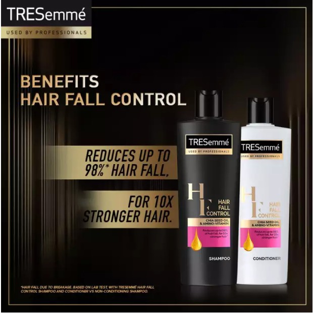 Tresemme Hair Fall Control Shampoo with Chia Seed Oil & Amino-Vitamin - 340ml - Wellcome Pharmacy