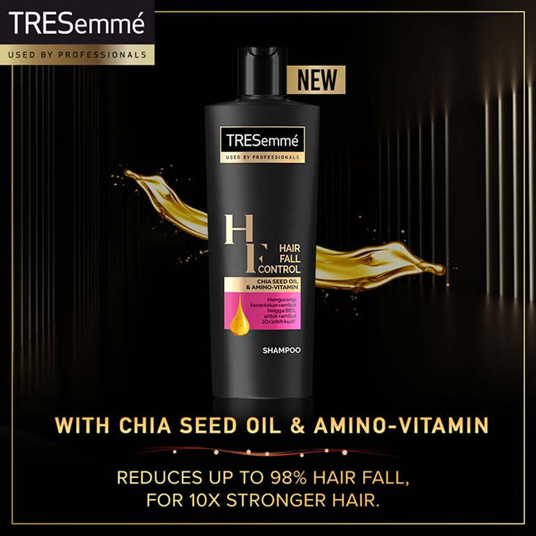 Tresemme Hair Fall Control Shampoo with Chia Seed Oil & Amino-Vitamin - 340ml