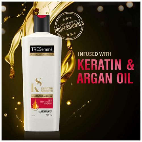 Tresemme Keratin Smooth Conditioner with Chia Seed Oil & Amino-Vitamin - 340ml - Wellcome Pharmacy