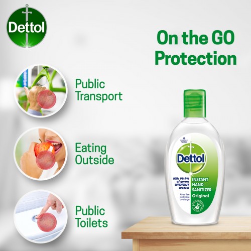 Dettol Instant Gel Hand Sanitizer - Original - 50ml - Wellcome Pharmacy