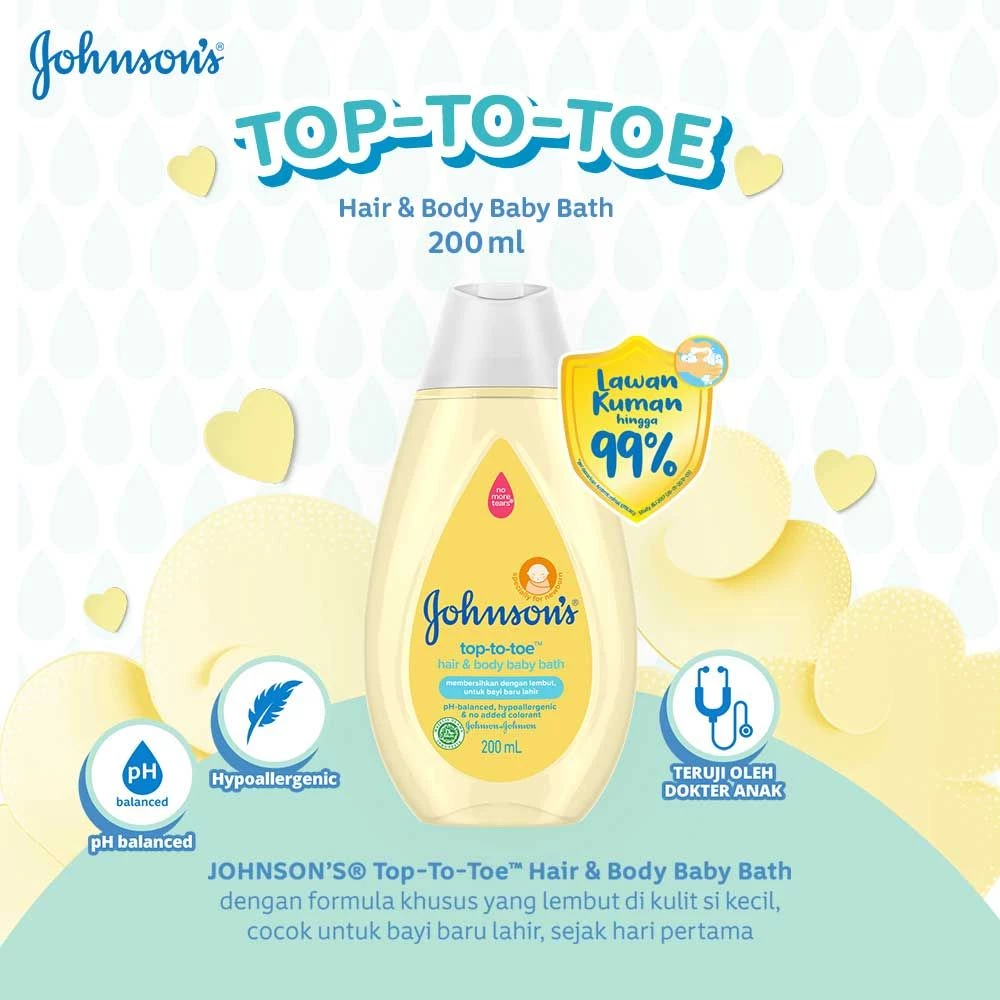 Johnson's Baby Top-To-Toe Baby Bath - Wellcome Pharmacy