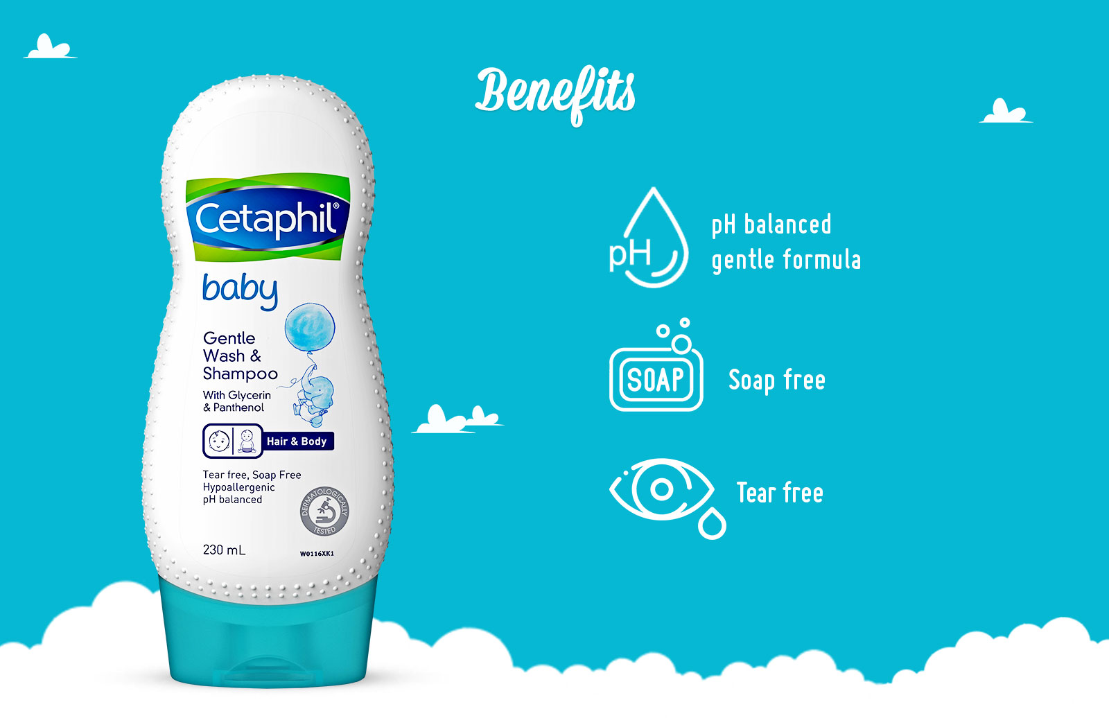 Cetaphil Baby Gentle Wash & Shampoo - Wellcome Pharmacy