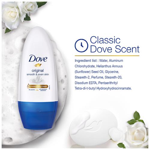 Dove Original Roll-On Antiperspirant Deodorant - 50ml - Wellcome Pharmacy