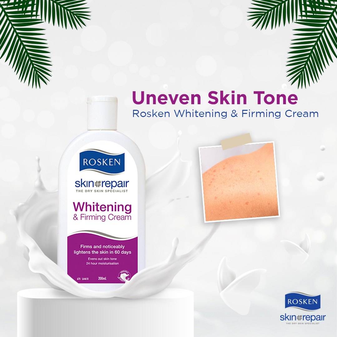 Rosken Skin Repair Whitening & Firming Cream - 200ml - Wellcome Pharmacy