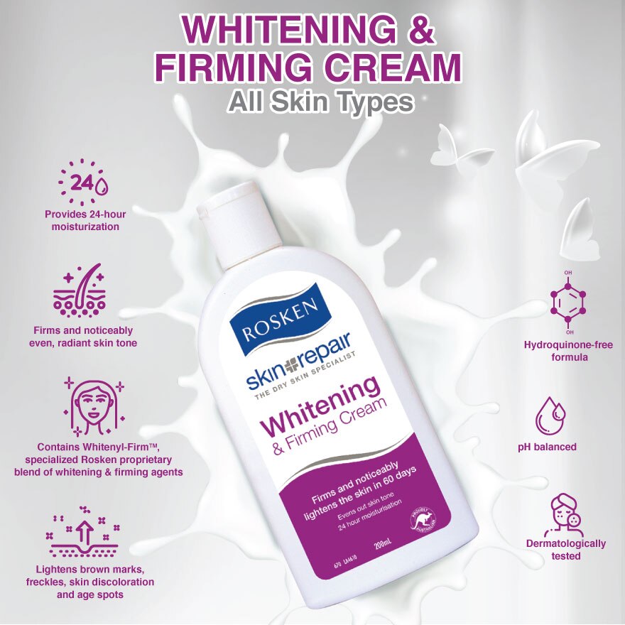 Rosken Skin Repair Whitening & Firming Cream - 200ml - Wellcome Pharmacy
