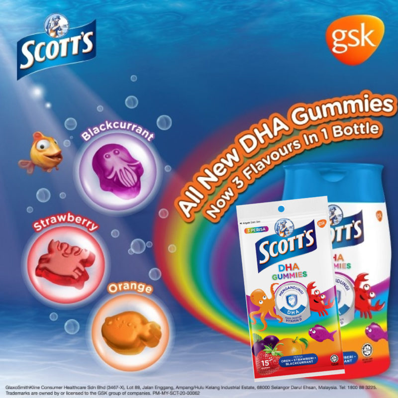 Scotts DHA Gummies - Assorted Flavours - 15's - Wellcome Pharmacy