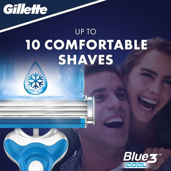 Gillette Blue3 Cool Disposable Razors - 8's - Wellcome Pharmacy Gillette Blue3 Cool Disposable Razors - 8's - Wellcome Pharmacy