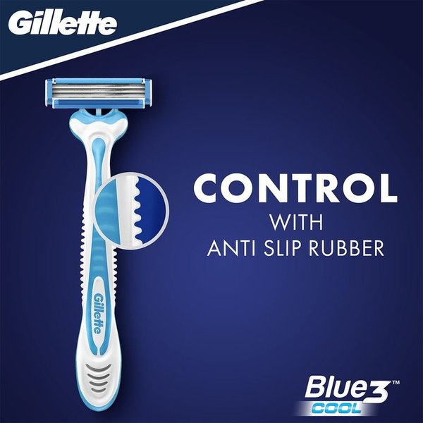 Gillette Blue3 Cool Disposable Razors - 8's - Wellcome Pharmacy