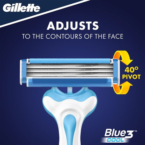 Gillette Blue3 Cool Disposable Razors - 8's - Wellcome Pharmacy