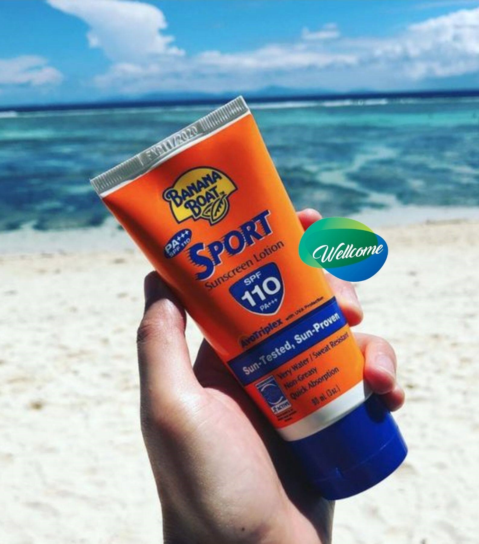 Banana deals boat sunscreen