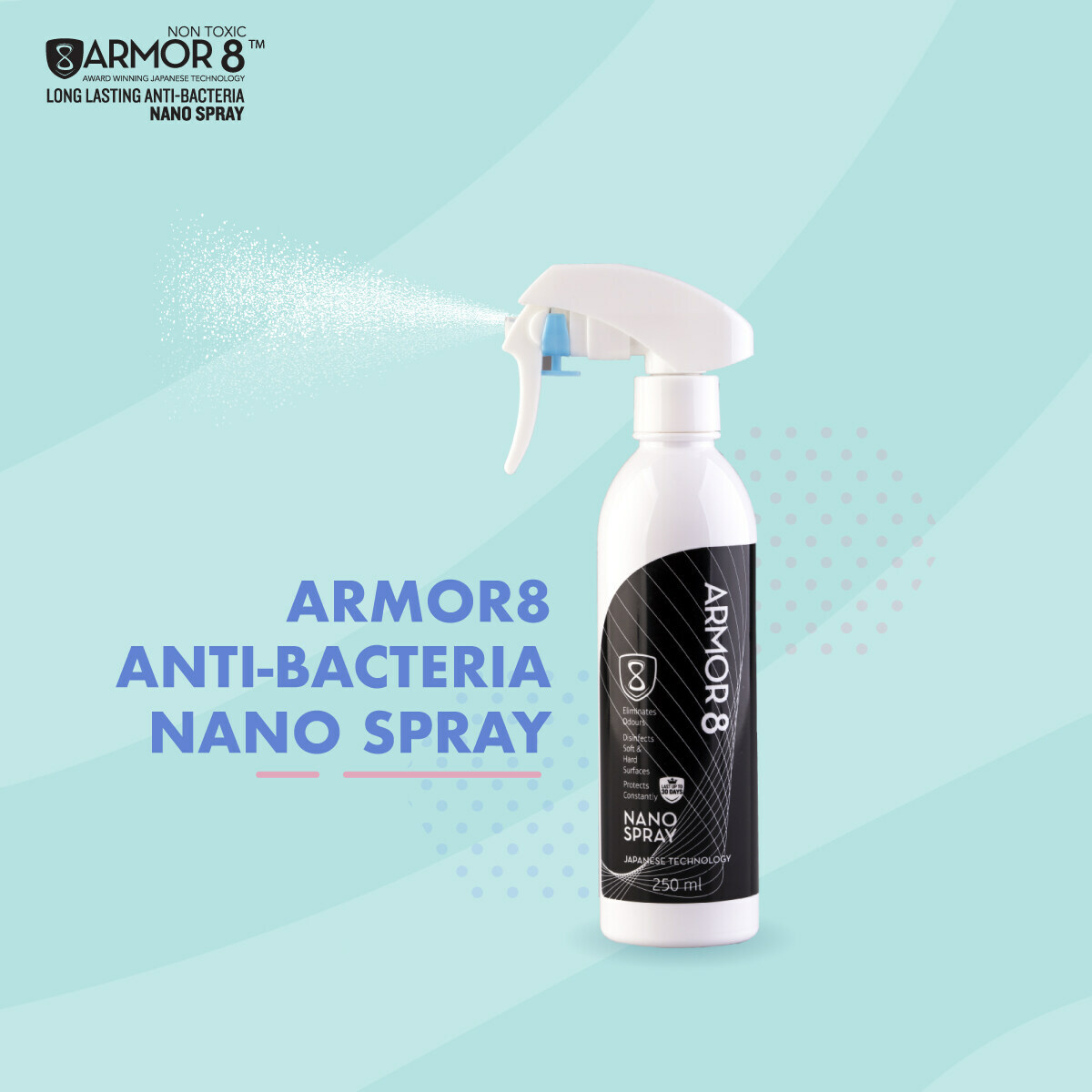 Armor 8 Titanium Oxide Nano Spray Disinfectant General Edition - 150ml –  Wellcome Pharmacy