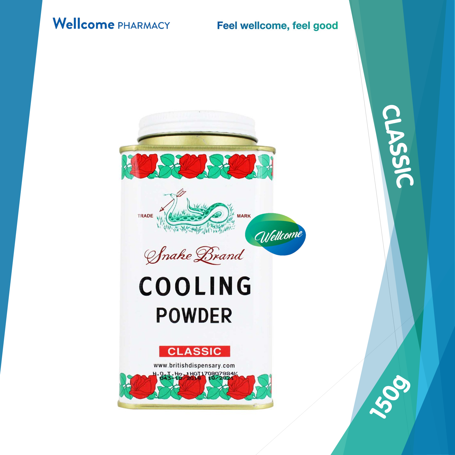 Snake Brand Cooling Powder Classic - 150g.png