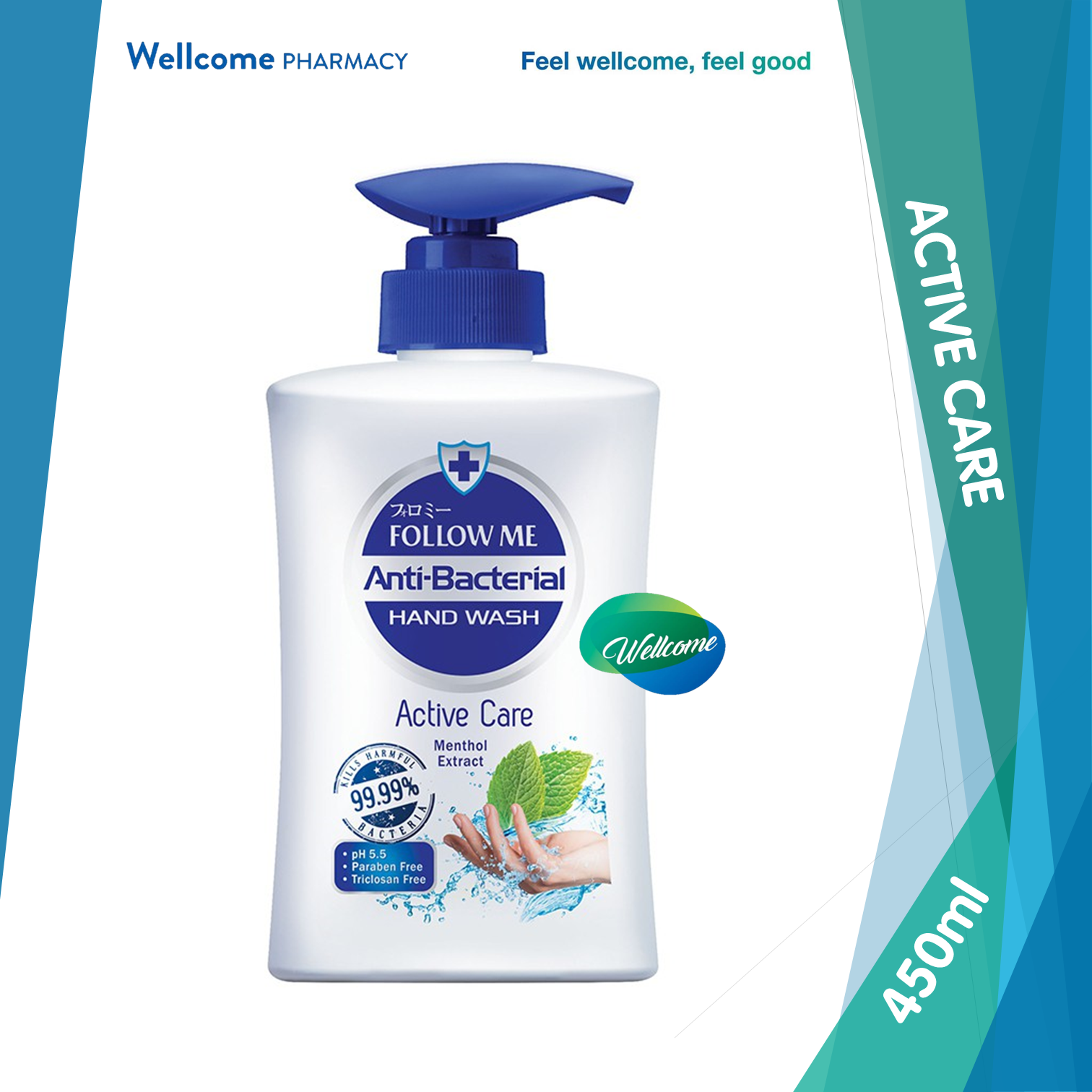 Follow Me Hand Wash Active Care - 450ml.png