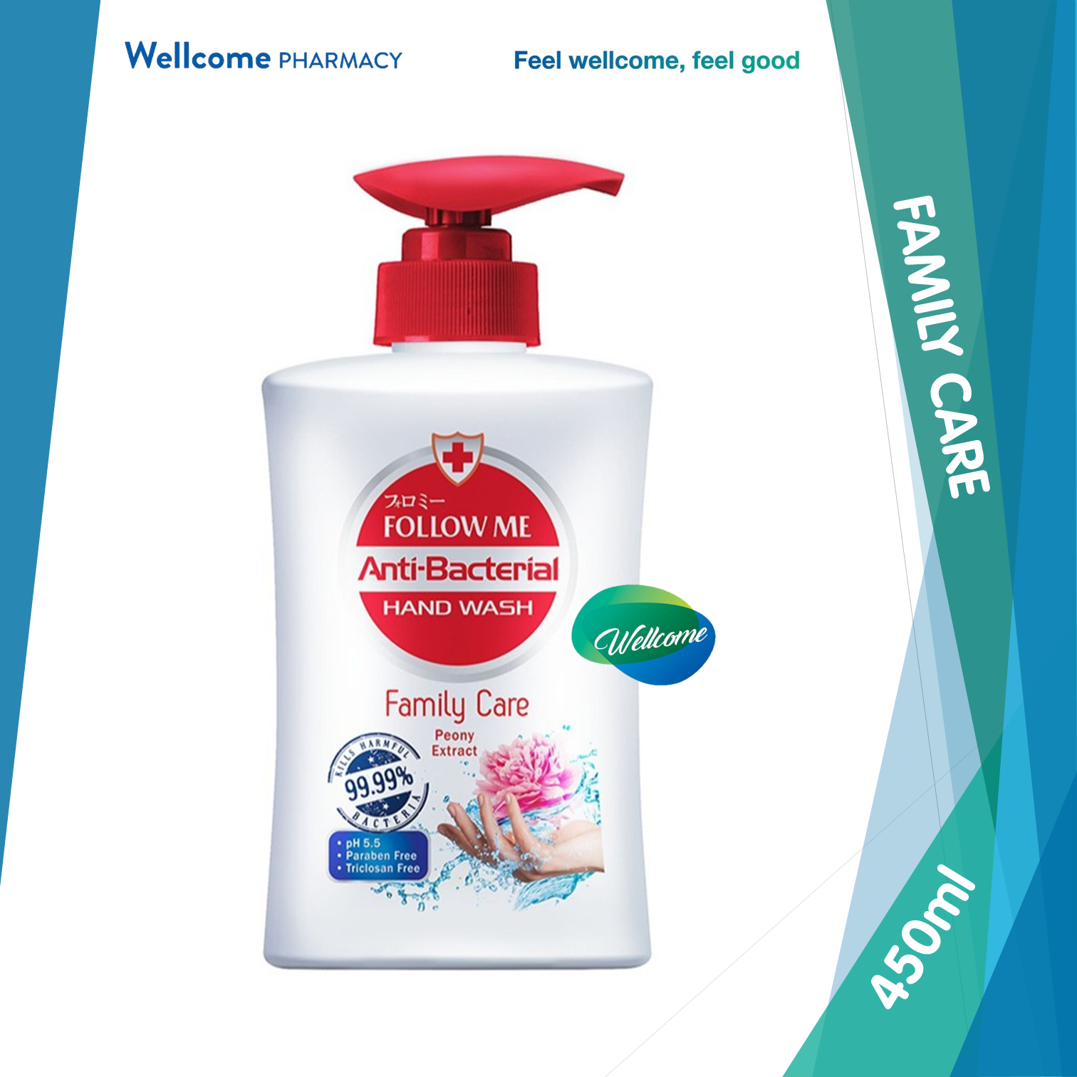 Follow Me Hand Wash Family Care - 450ml.png