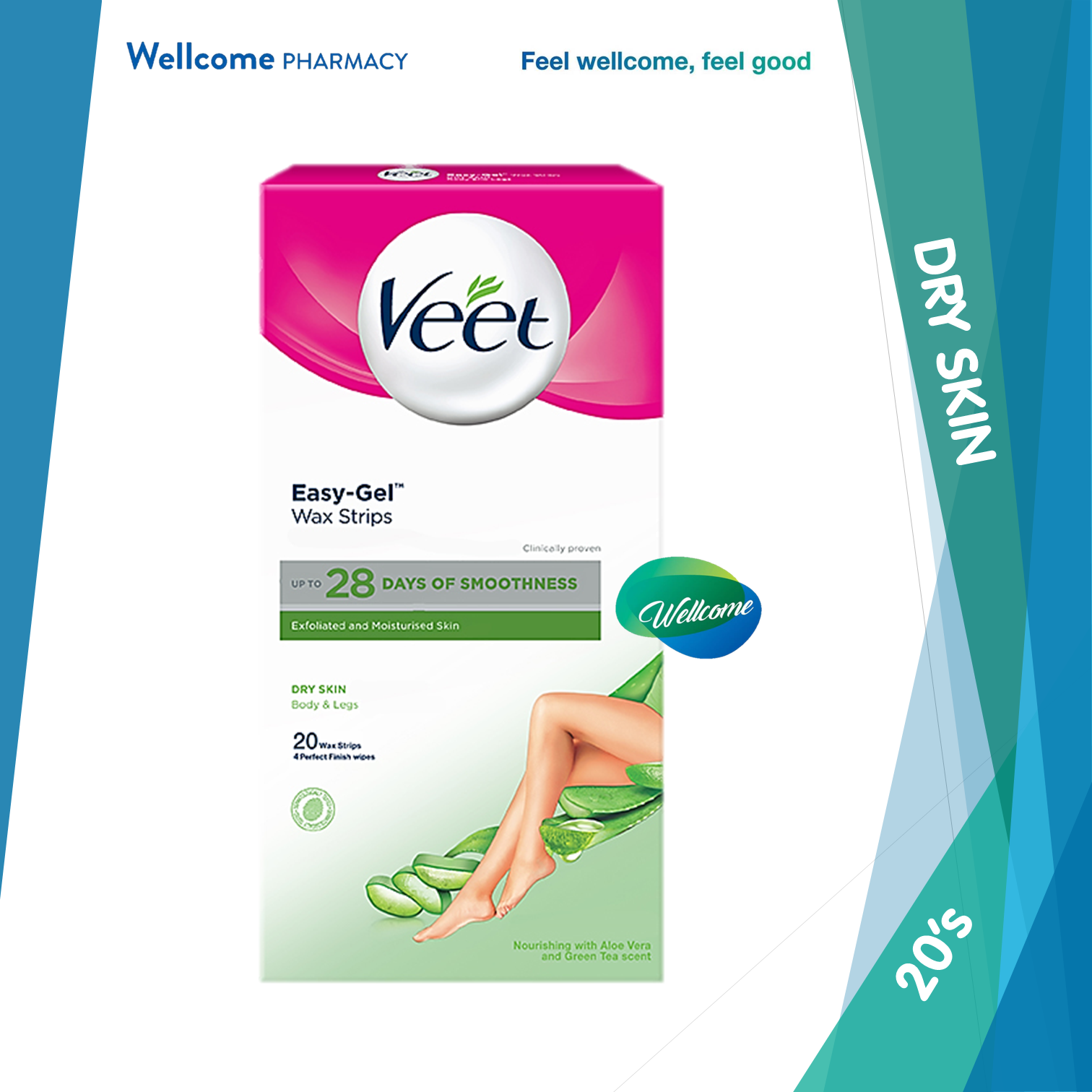 Veet Cold Wax Strip Dry Skin - 20s.png