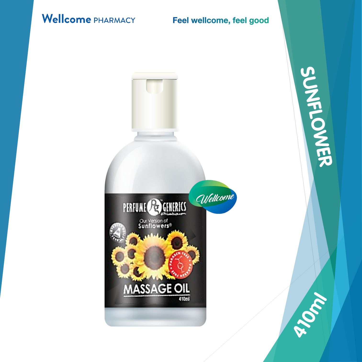 Perfume Generics Sunflower Massage Oil - 410ml – Wellcome Pharmacy