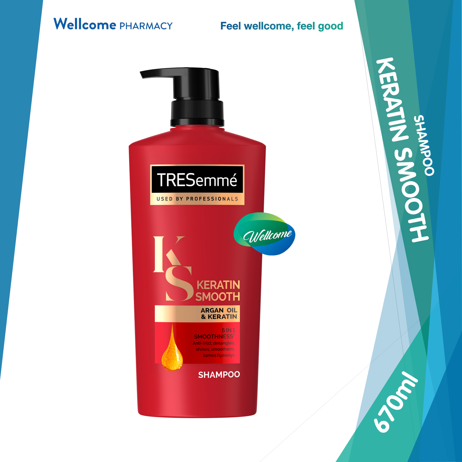 Tresemme Keratin Smooth Shampoo - 670ml.png