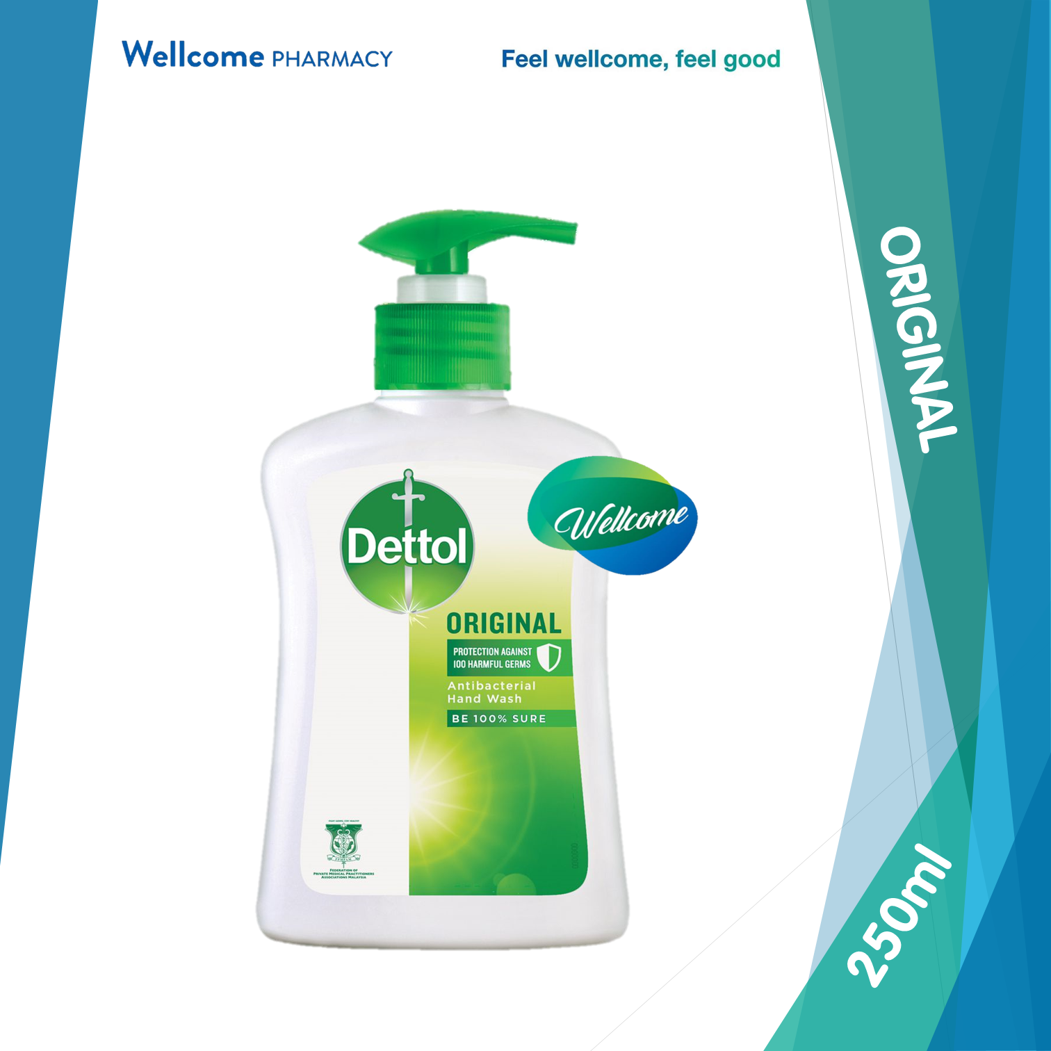 Dettol Hand Wash Original - 250ml.png