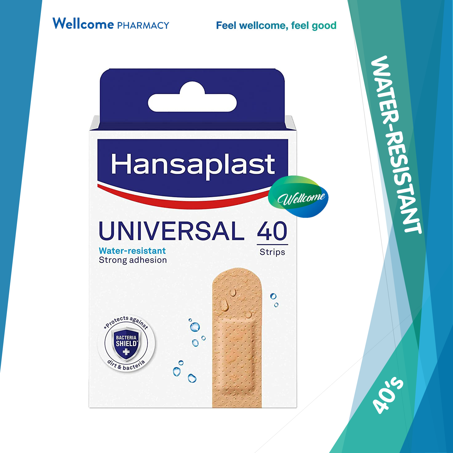 Hansaplast Universal Water Resistant - 40s.png