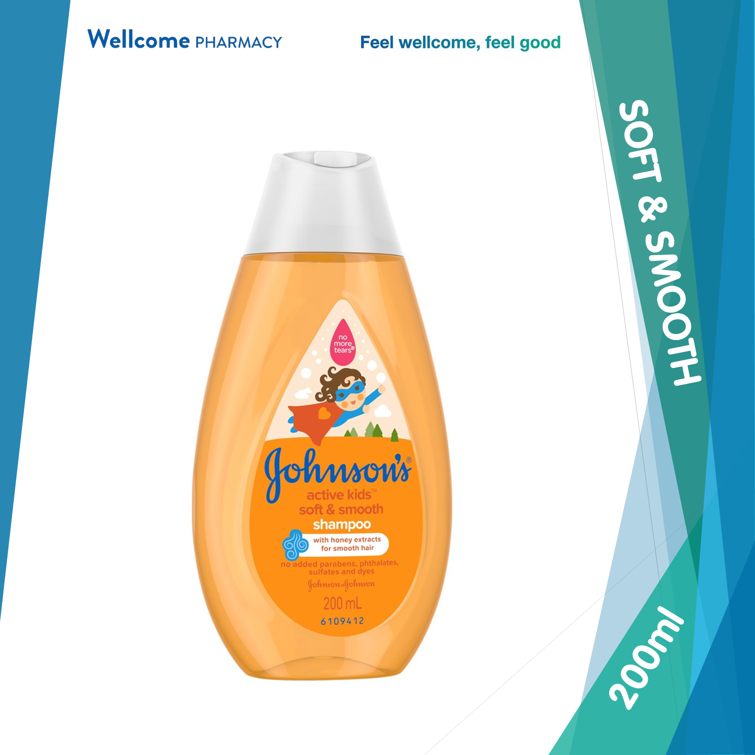 Johnson's Active Kid Soft & Smooth Shampoo - 200ml.png