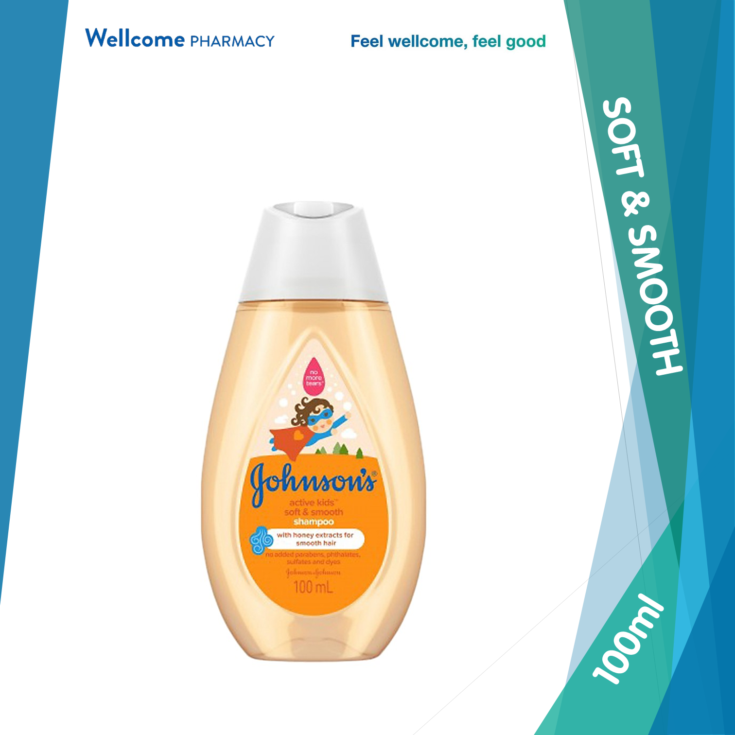 Johnson's Active Kid Soft & Smooth Shampoo - 100ml.png