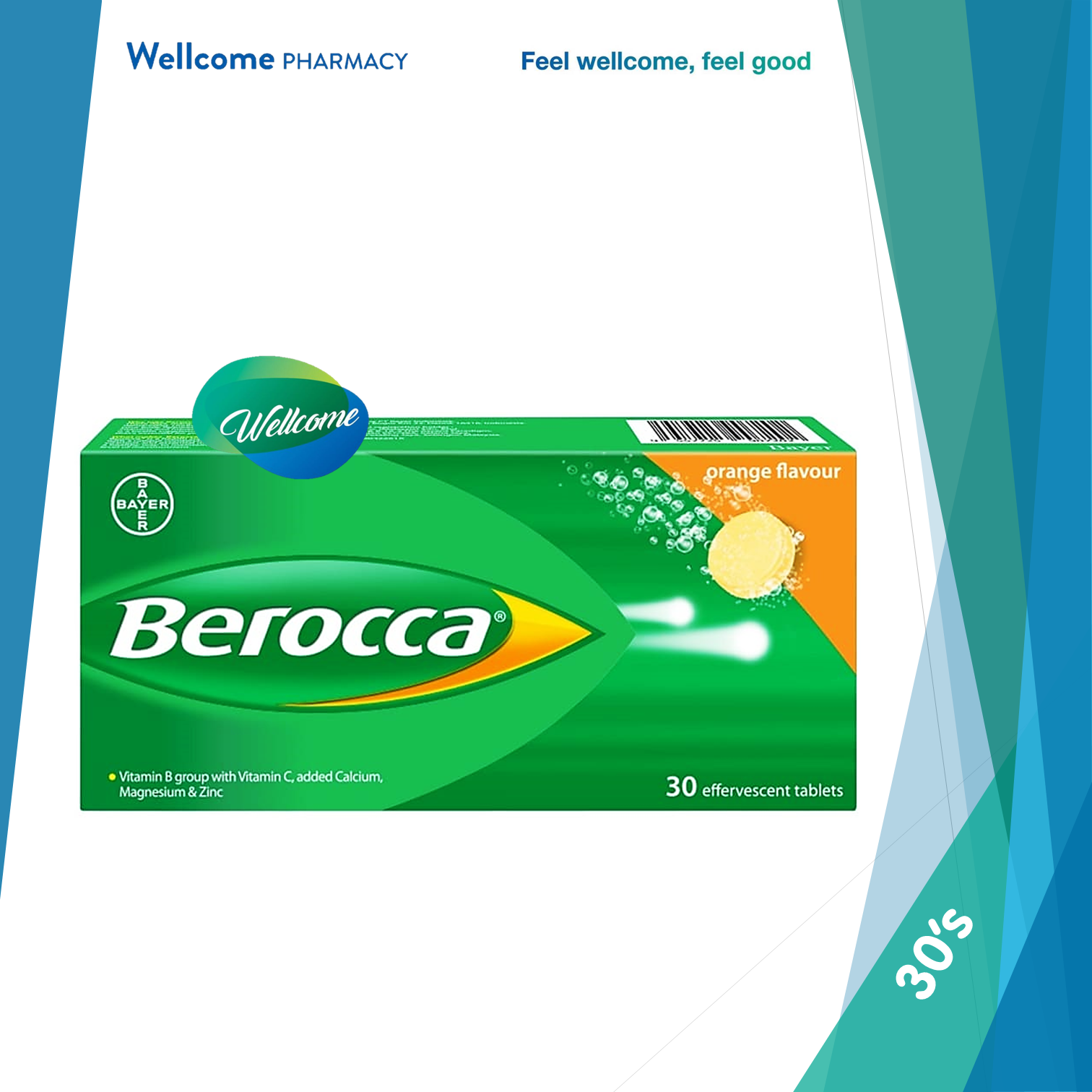 Berocca Effervescent Tablet Orange - 30s.png