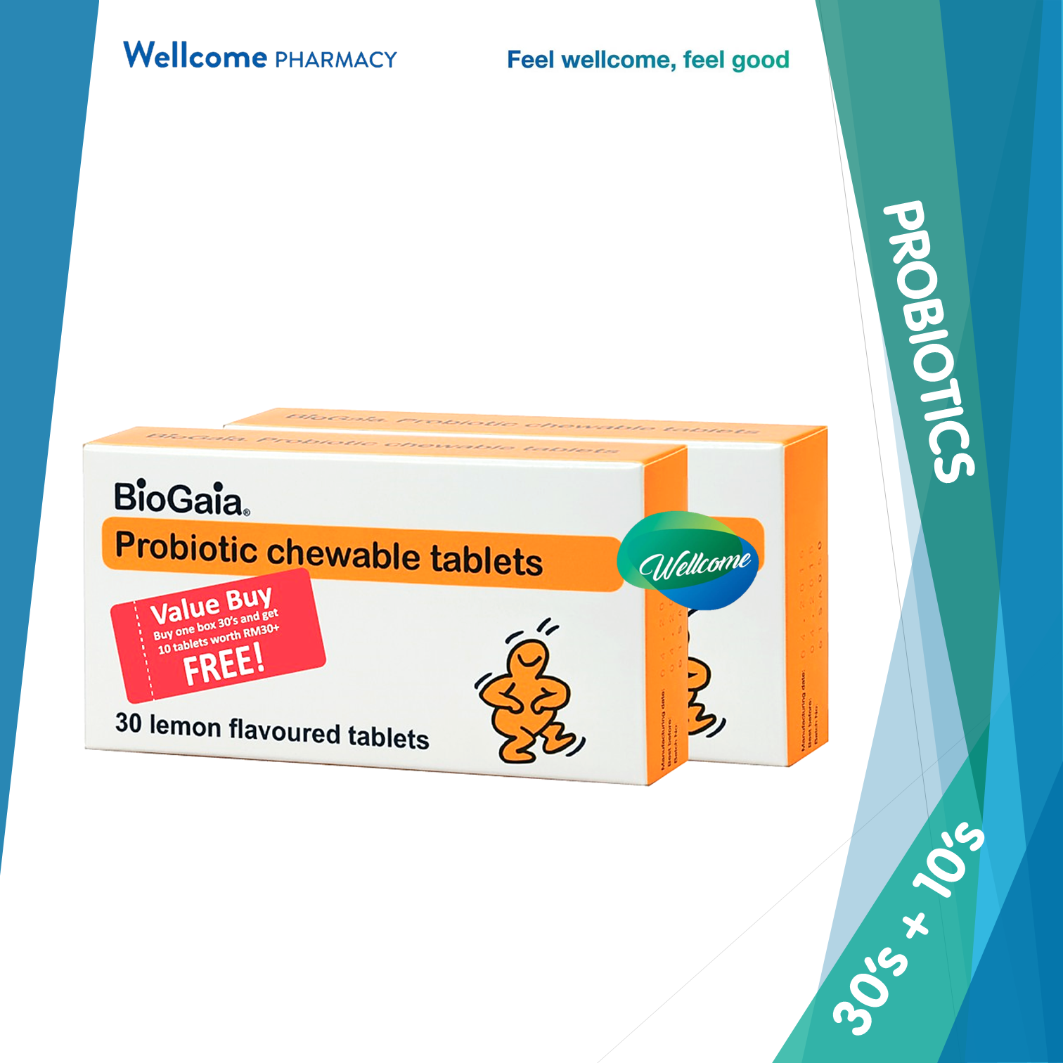 BioGaia Probiotic Chewable Tablet - 30s + 10s.png