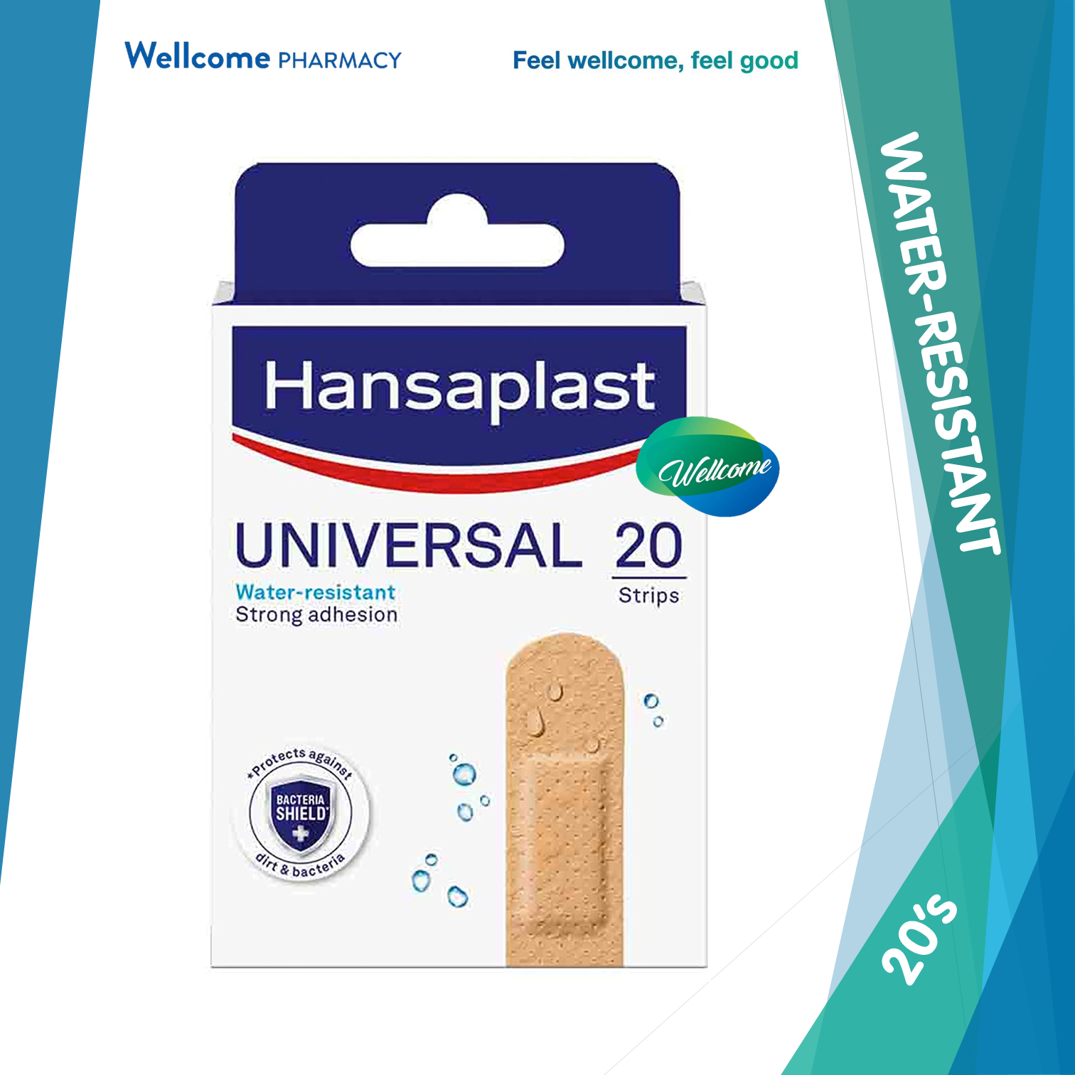 Hansaplast Universal Water Resistant - 20s.png