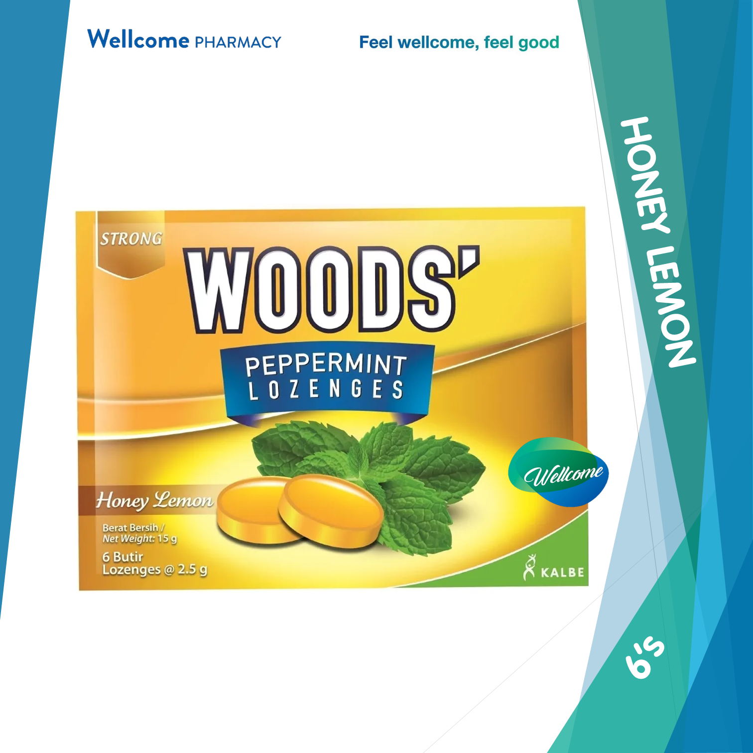 Woods Peppermint Lozenges Honey Lemon - 6s.png