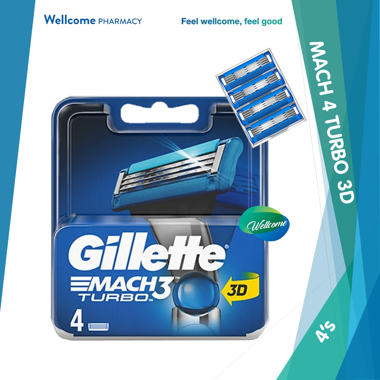 Gillette Mach 3 Turbo Cartridge - 4s.png
