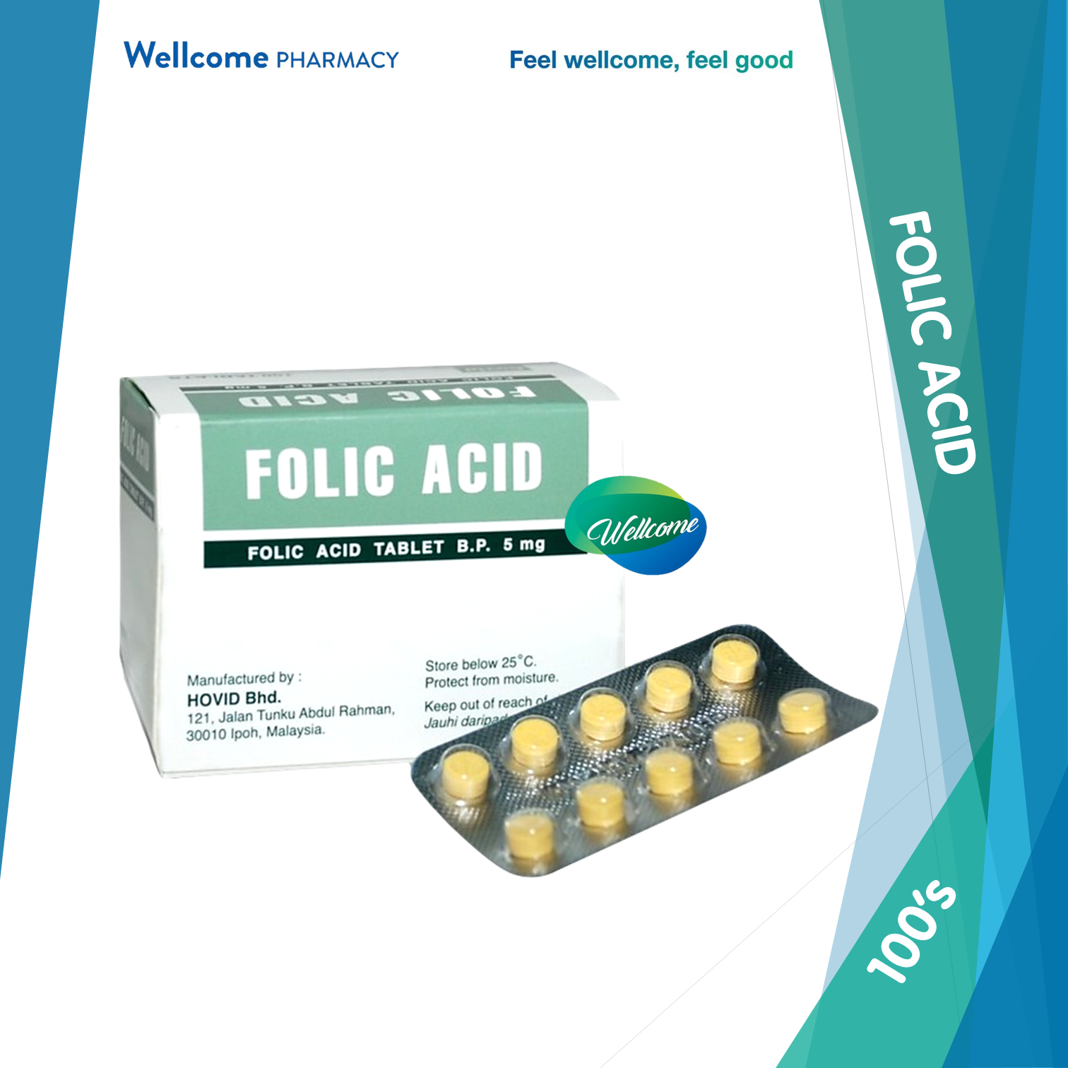 Hovid Folic Acid 5mg Tablet - 10 x 10s.png