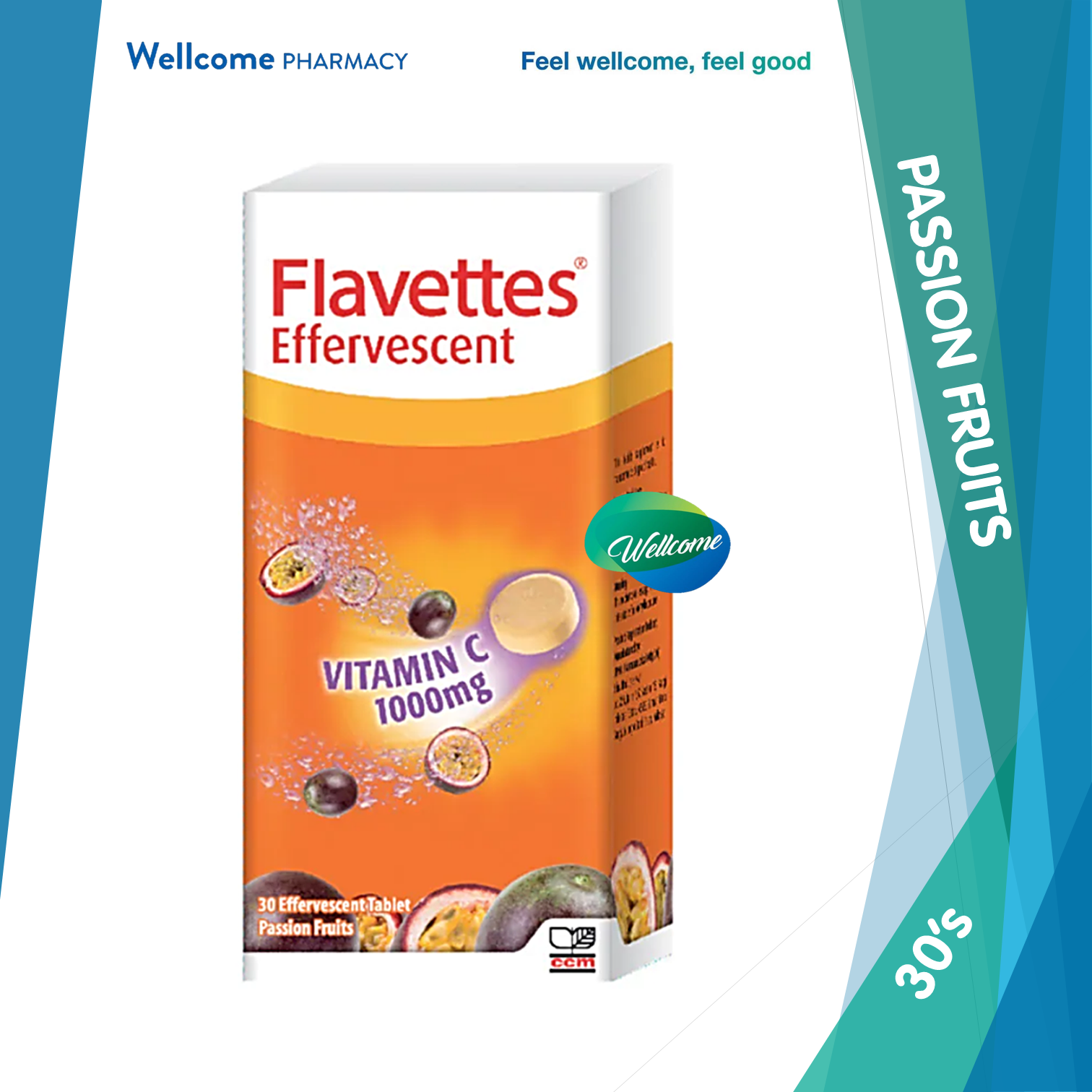 Flavettes Eff Vit C 1000mg Passion - 30s.png