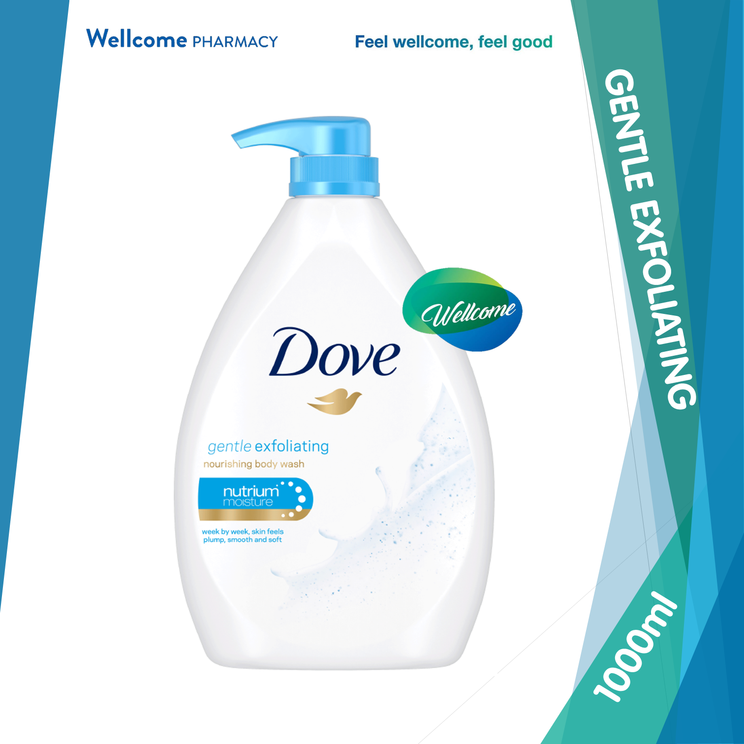 Dove Body Wash Gentle Exfoliating - 1000ml.png