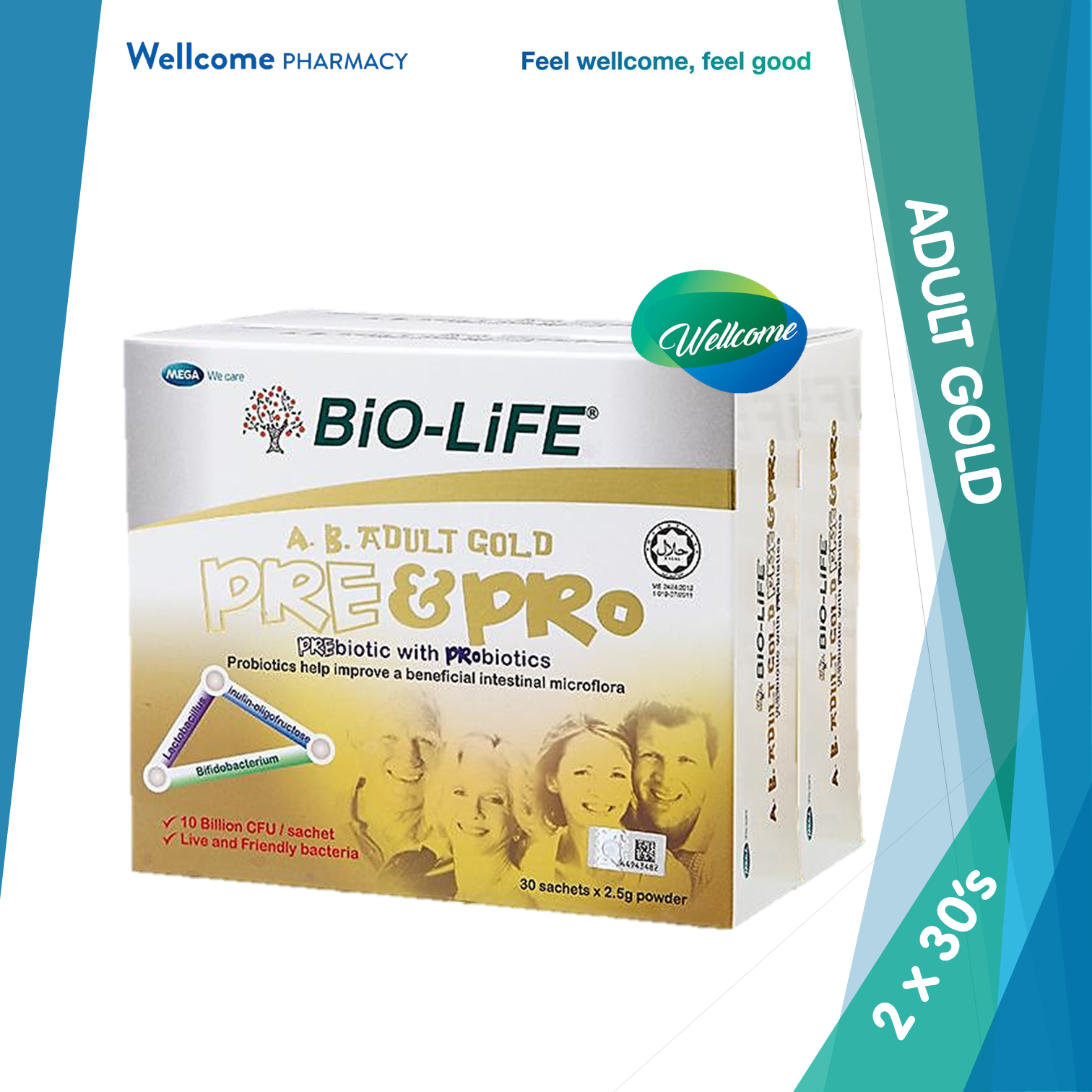Bio-Life A.B. Adult Gold Pre & Pro Powder - 2 x 30s.png