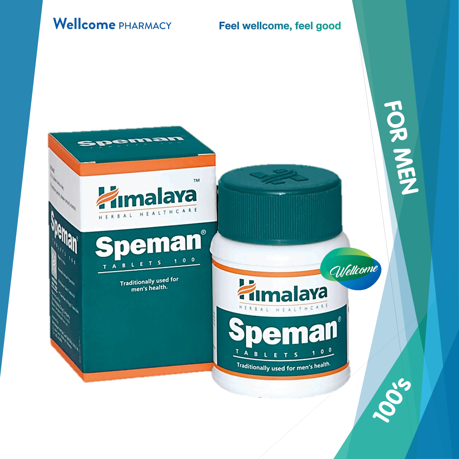 🔺CLEARANCE🔻(Exp 08/2023) Himalaya Speman Tablet - 100's – Wellcome  Pharmacy
