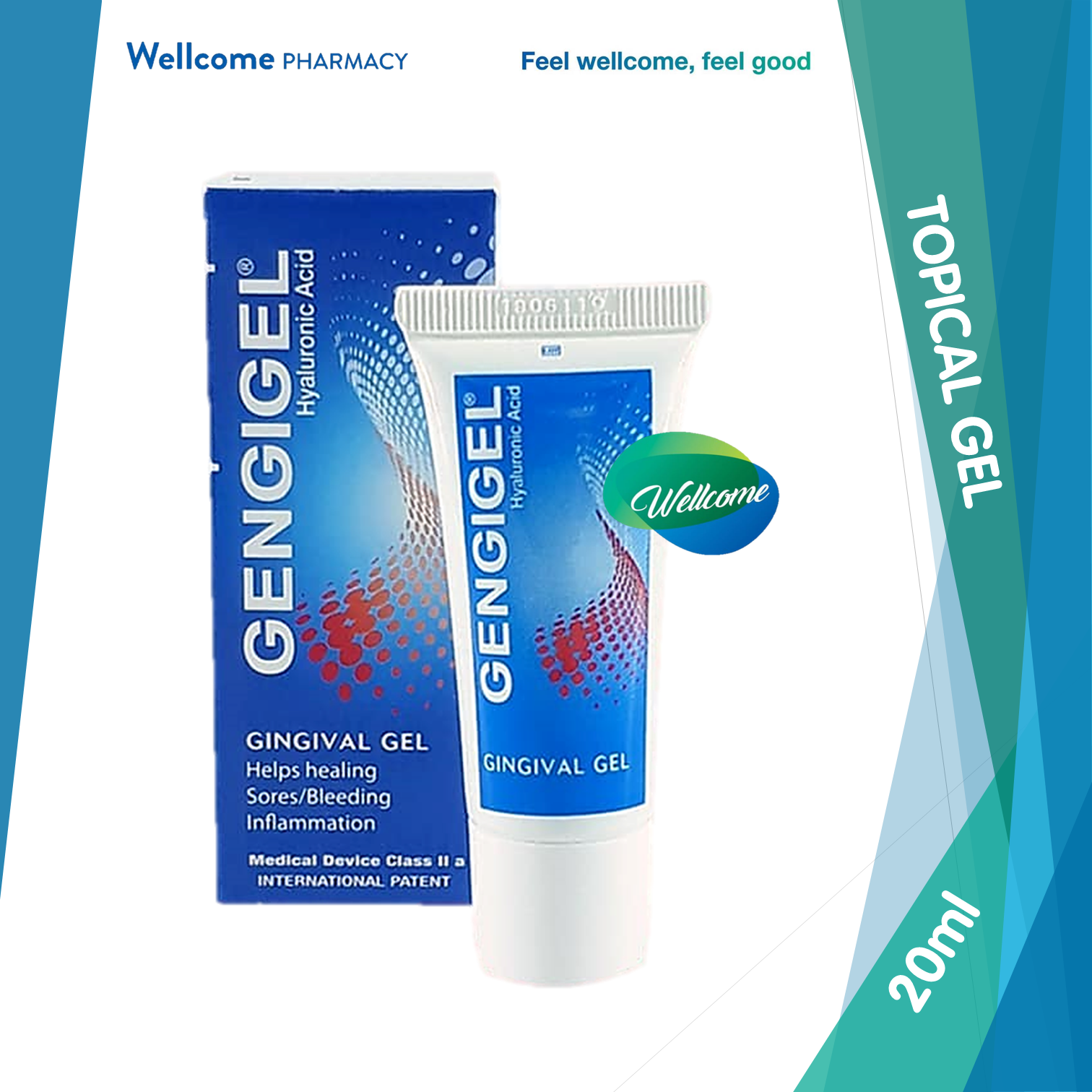 Gengigel Hyaluronic Acid Gingival Gel - 20ml – Wellcome Pharmacy