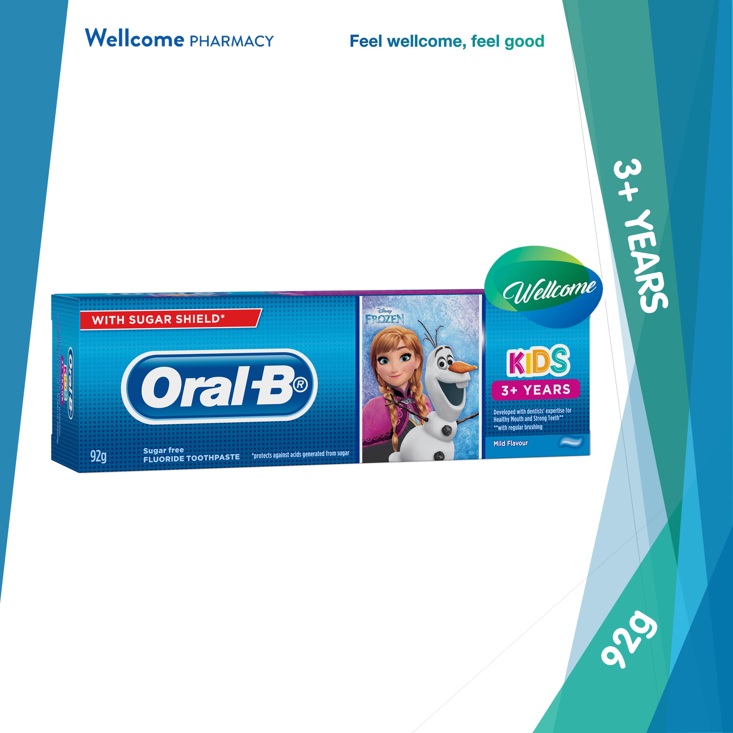 Oral-B Toothpaste Kids Frozen 3+ Years - 92g.png