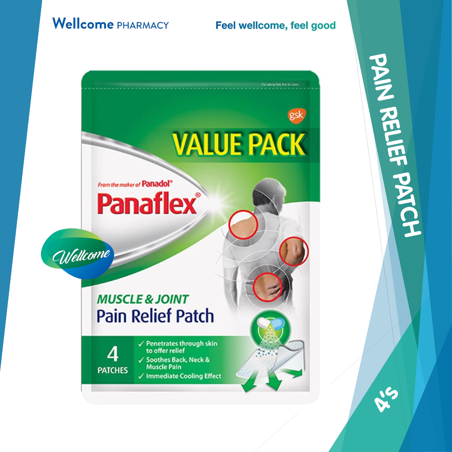 Panaflex Muscle & Joint Pain Relief Patch Value Pack - 4s.png