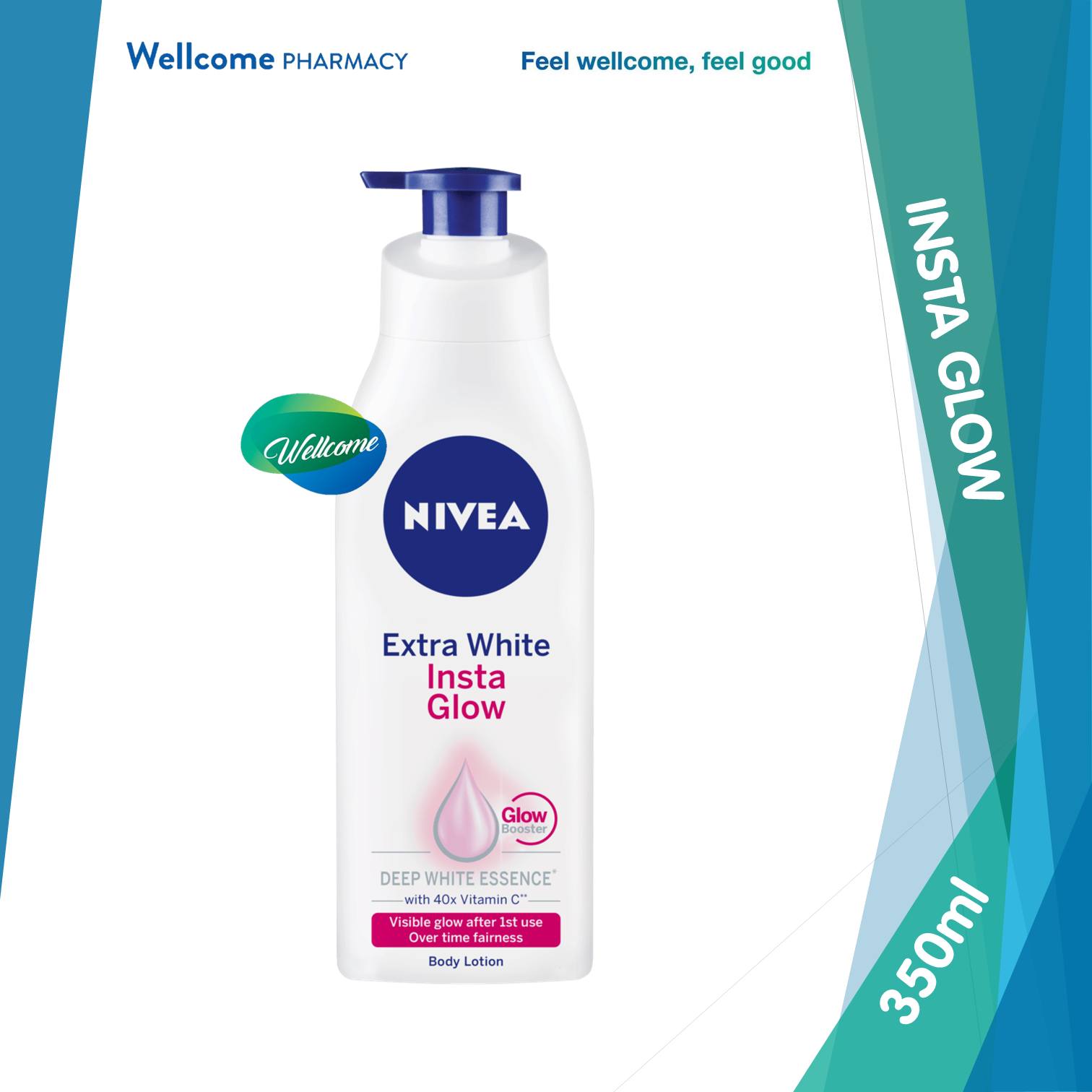 Nivea Body Lotion Extra White Insta Glow - 350ml.png