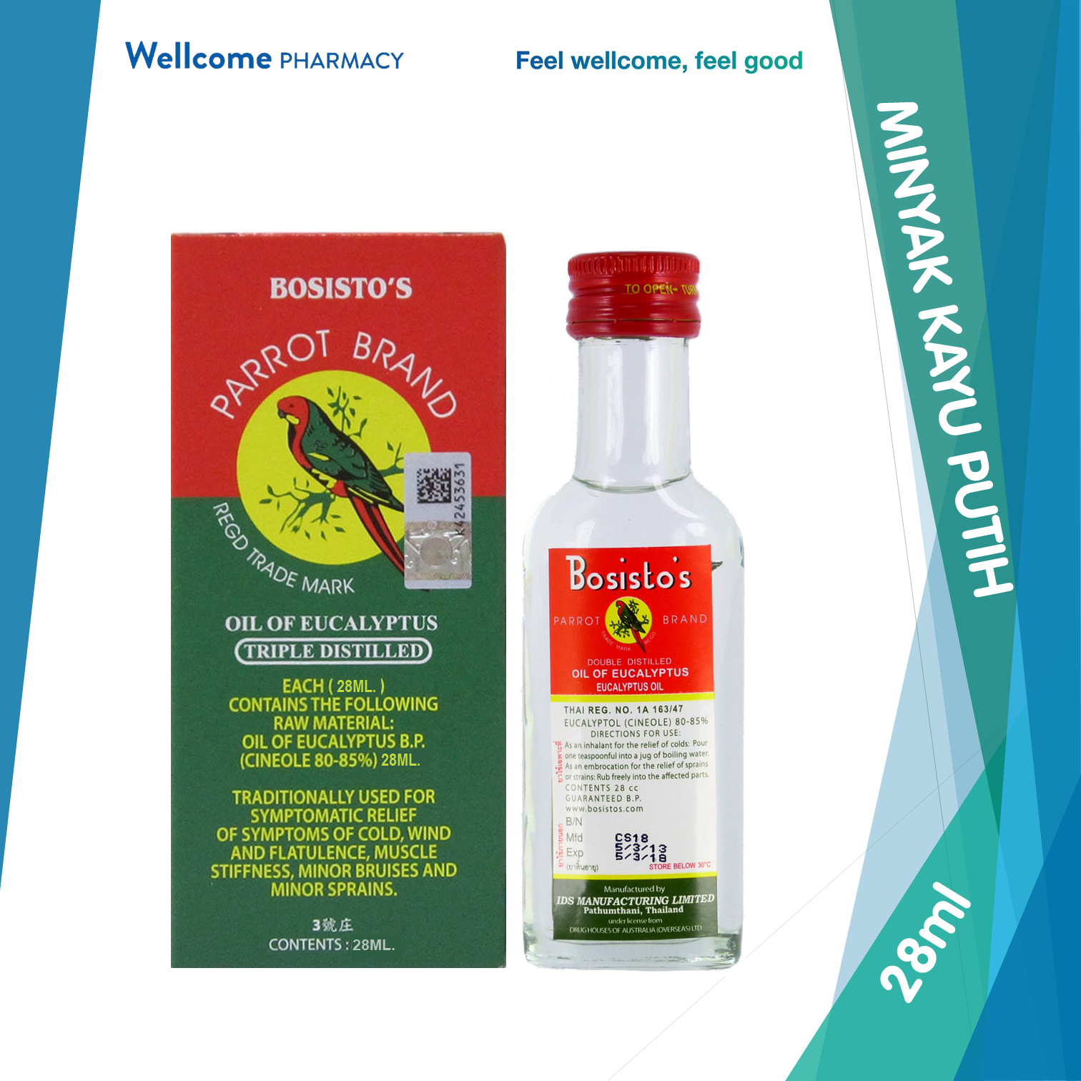 Bosisto's Parrot Brand Oil Of Eucalyptus - 28ml.png