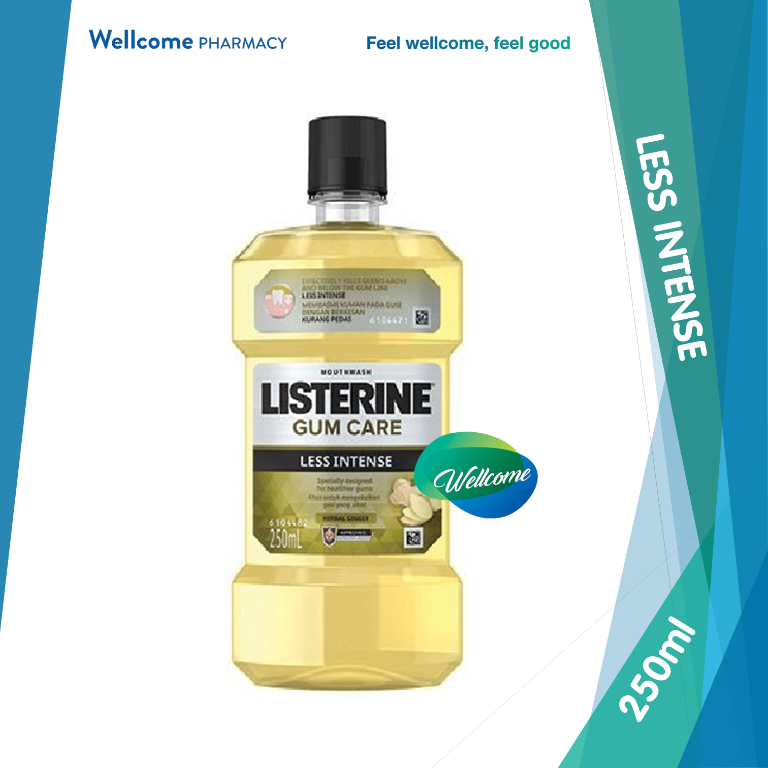 Listerine Gum Care Less Intense - 250ml.png