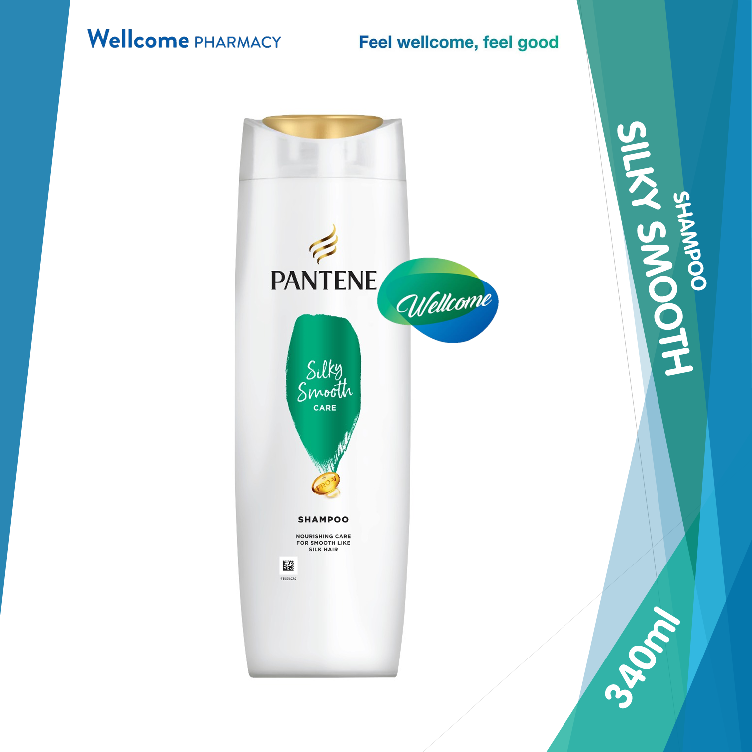 Pantene Shampoo Silky Smooth Care - 340ml.png